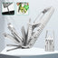 Herramienta 12 en 1 llavero plegable para acampar 3.46x1.46pulg
