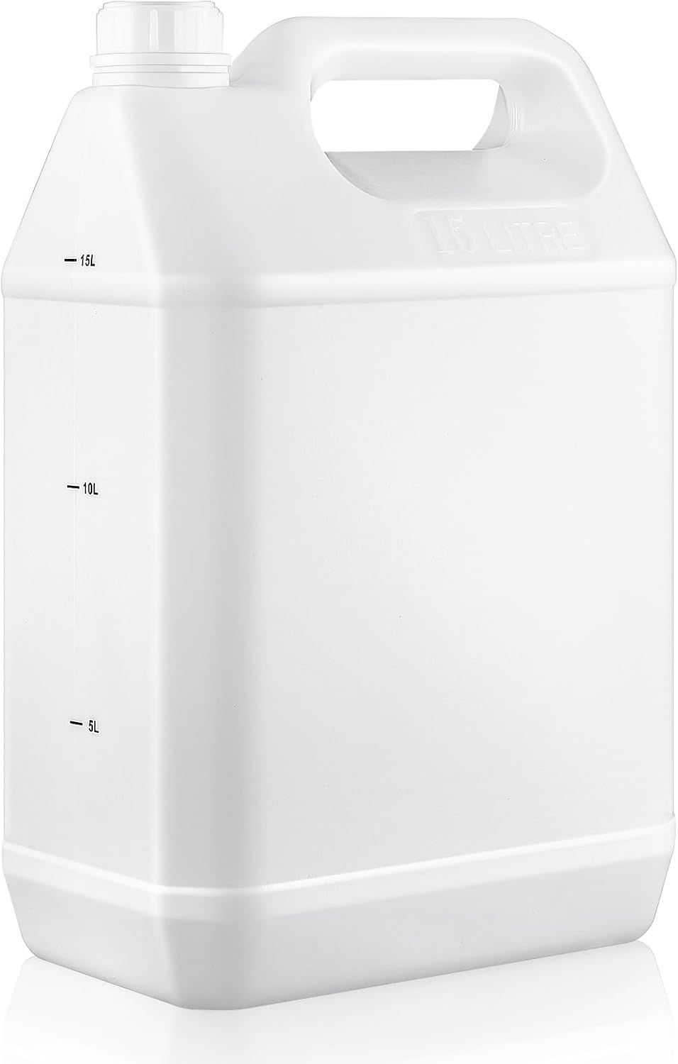 Jarras plástico 4gal con tapa contenedor HDPE