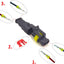 Kit conectores 2 pines impermeables para auto camión barco