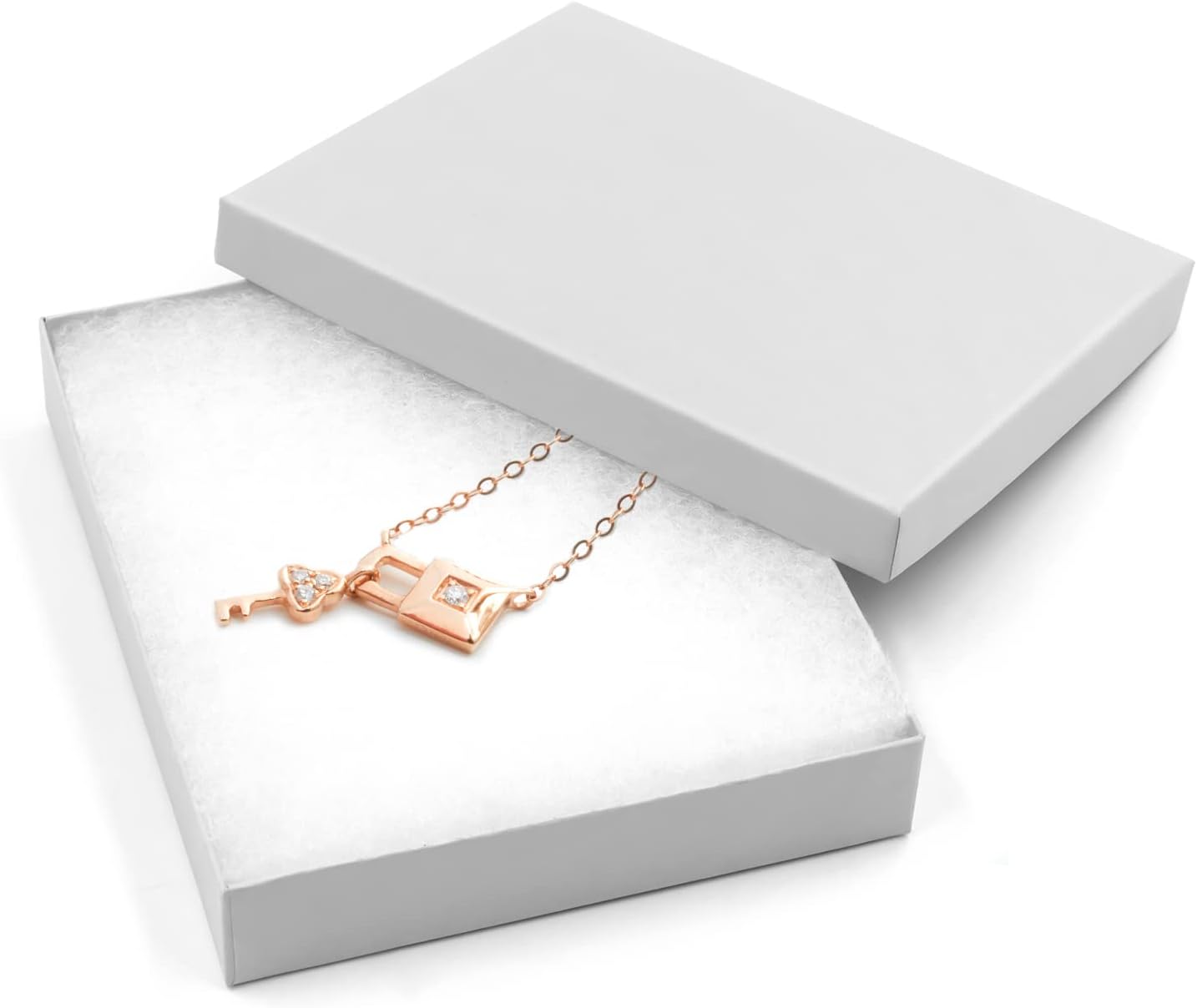 Cajas regalo joyería cartón 10uds 6x5x1"