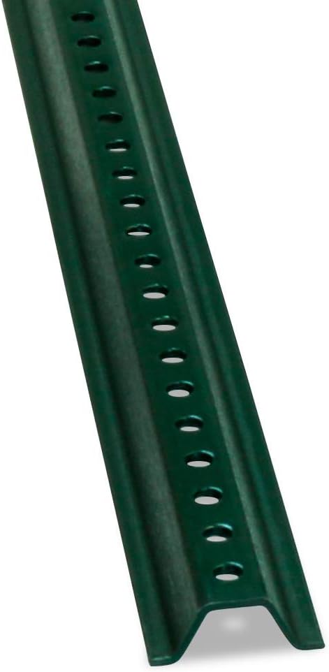 Poste señalización en U 6ft acero esmaltado verde
