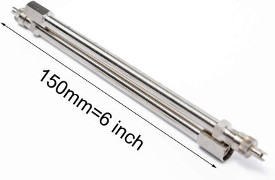 Extensión doble válvula 6" doble rueda cobre