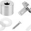Tornillos soporte señal pared acero inox 20pzas