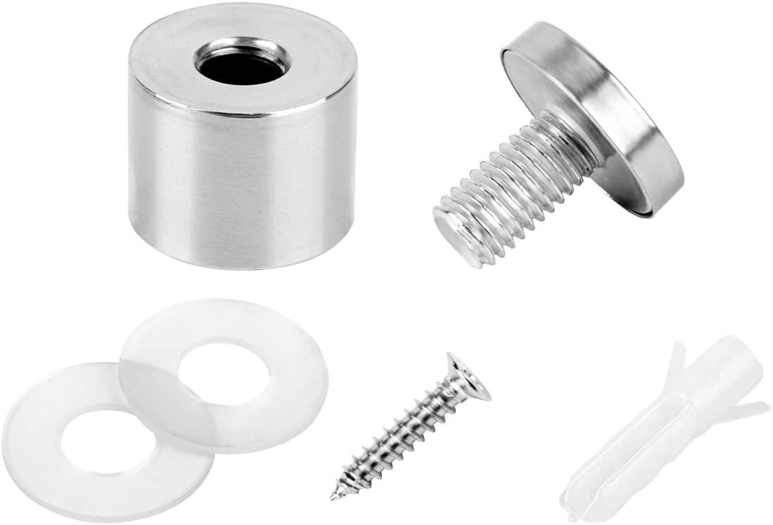 Tornillos soporte señal pared acero inox 20pzas
