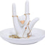 Soporte anillos cerámica texto I LOVE YOU para mujer
