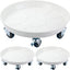 3 Pack Soporte Plantas Metal 16pulg Ruedas Resistente