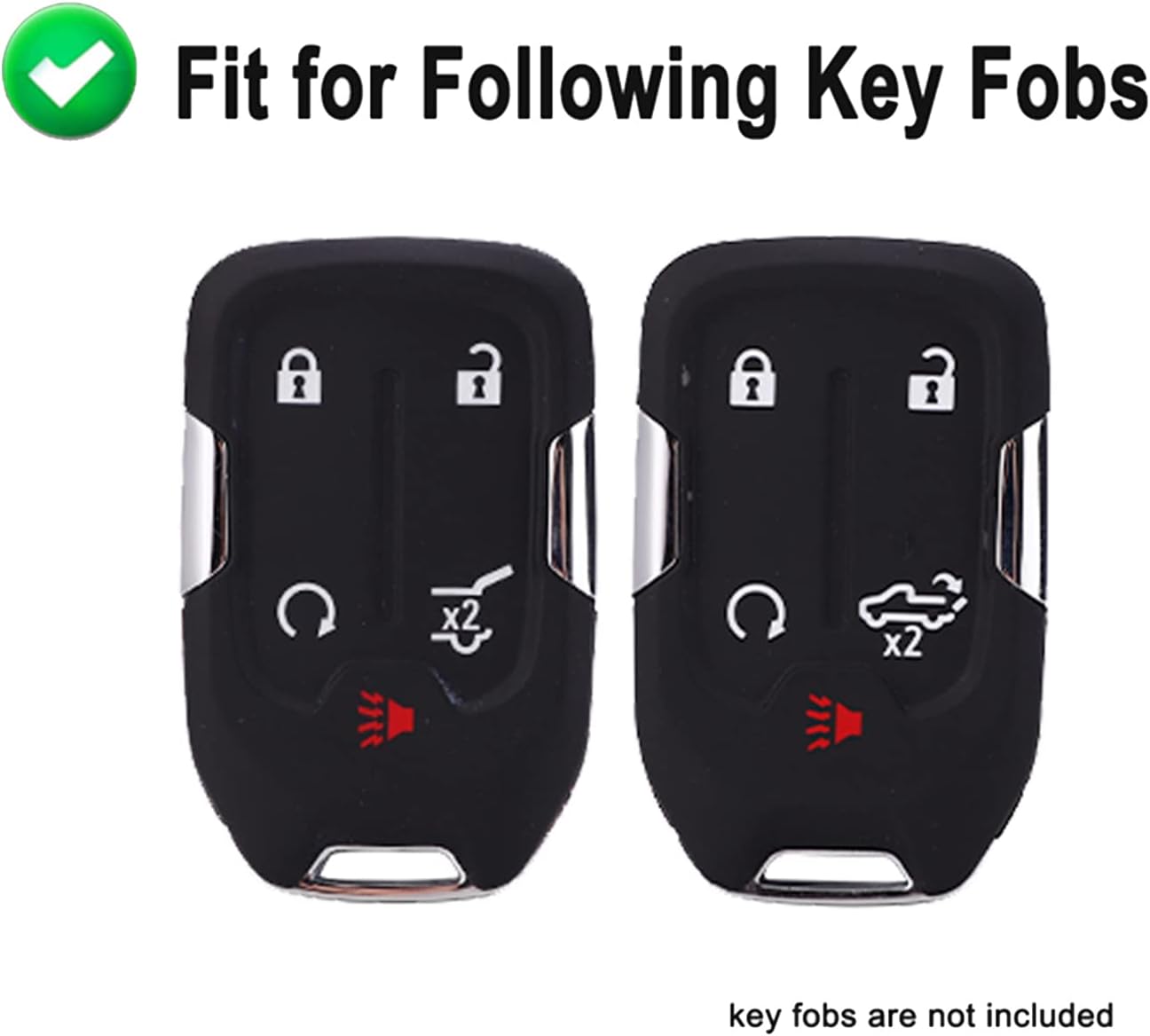 Funda llavero auto sin llave rojo camión Chevy Silverado GMC