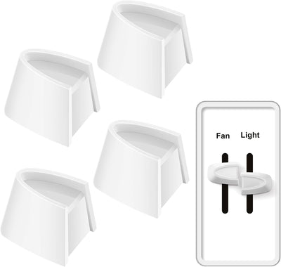 Set 4 Perillas Repuesto Interruptor Atenuador Lutron Blanco