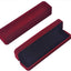 2 Cajas Terriopelo Rojo para Joyas 8.7x1.6x2pulg