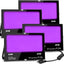 Luz negra IP66 exterior fiesta Halloween 80W pack 4