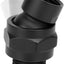 Adaptador bola giratoria ducha latón junta ajustable negro mate