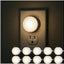 Luz nocturna enchufable LED sensor amanecer pack 10