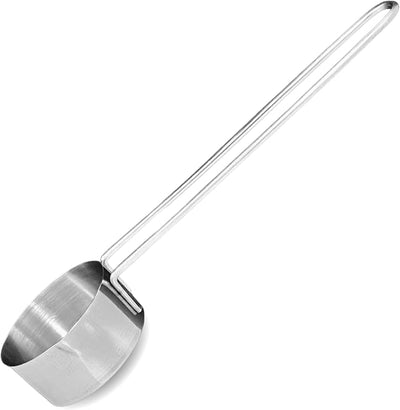 Taza medidora acero inox 2oz mango alambre 6pulg