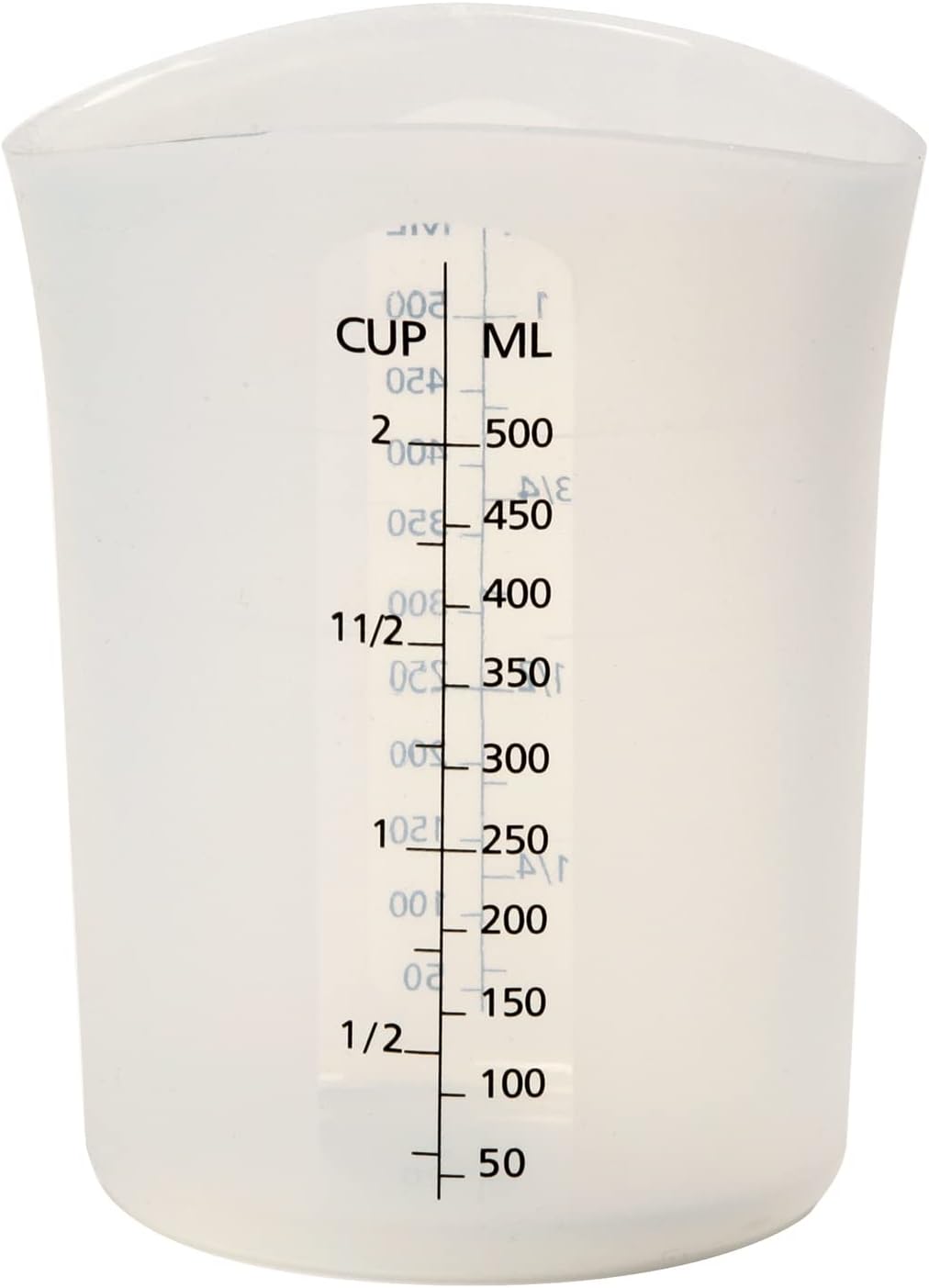 Medidor flexible silicona 2 tazas agitar verter