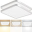 2 Lámparas LED Techo 16pulg Ultra Delgado 3 Colores