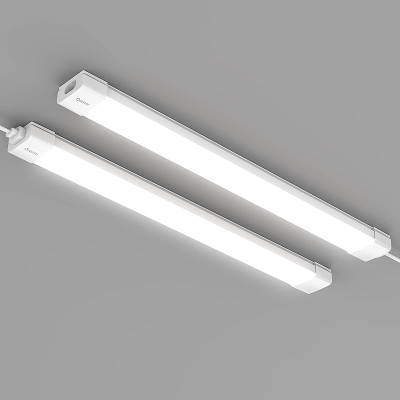 Tubo LED impermeable 2ft 18W 5000K con interruptor