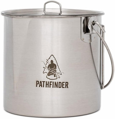 Set olla acero inox con tapa 64oz