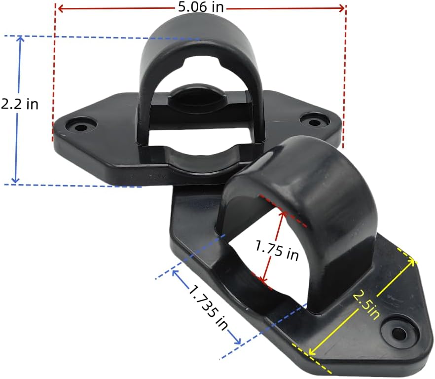 Soporte enchufe 7 vías 8200B para remolque 2 Uds
