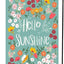 Bandera jardín doble cara 12x18pulg Hello Sunshine verano