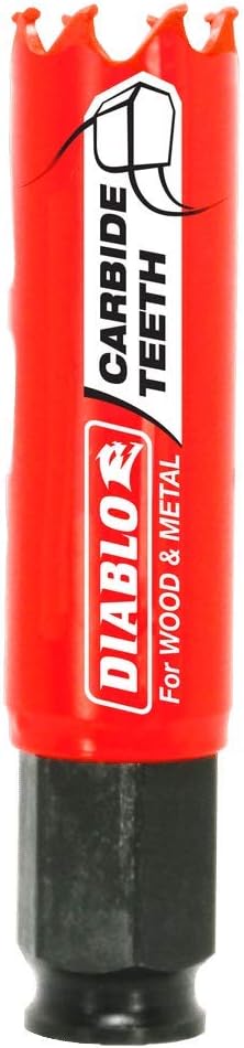 Sierra de agujero carburo para madera y metal 7/8