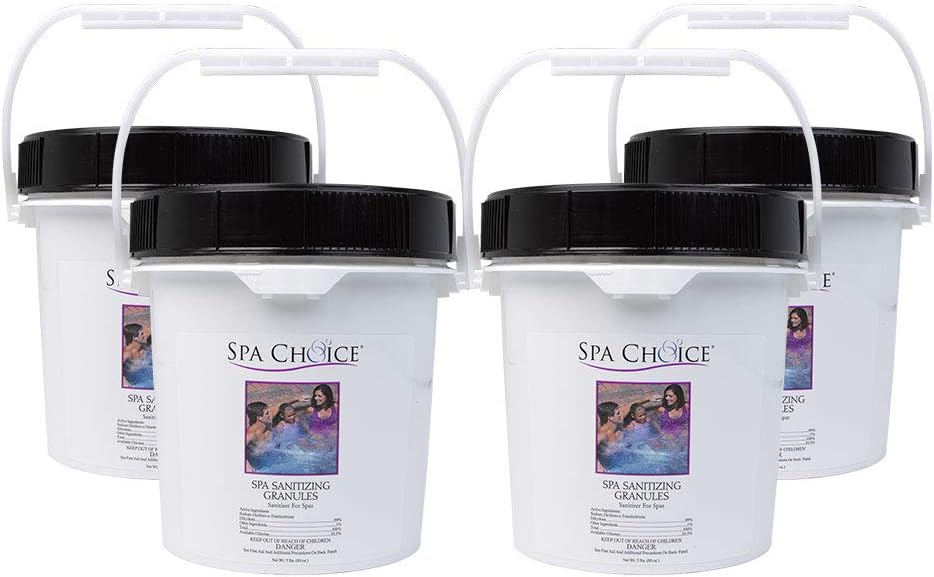 Pack 4 Gránulos Cloro Spa Jacuzzi Fabricados EE.UU.
