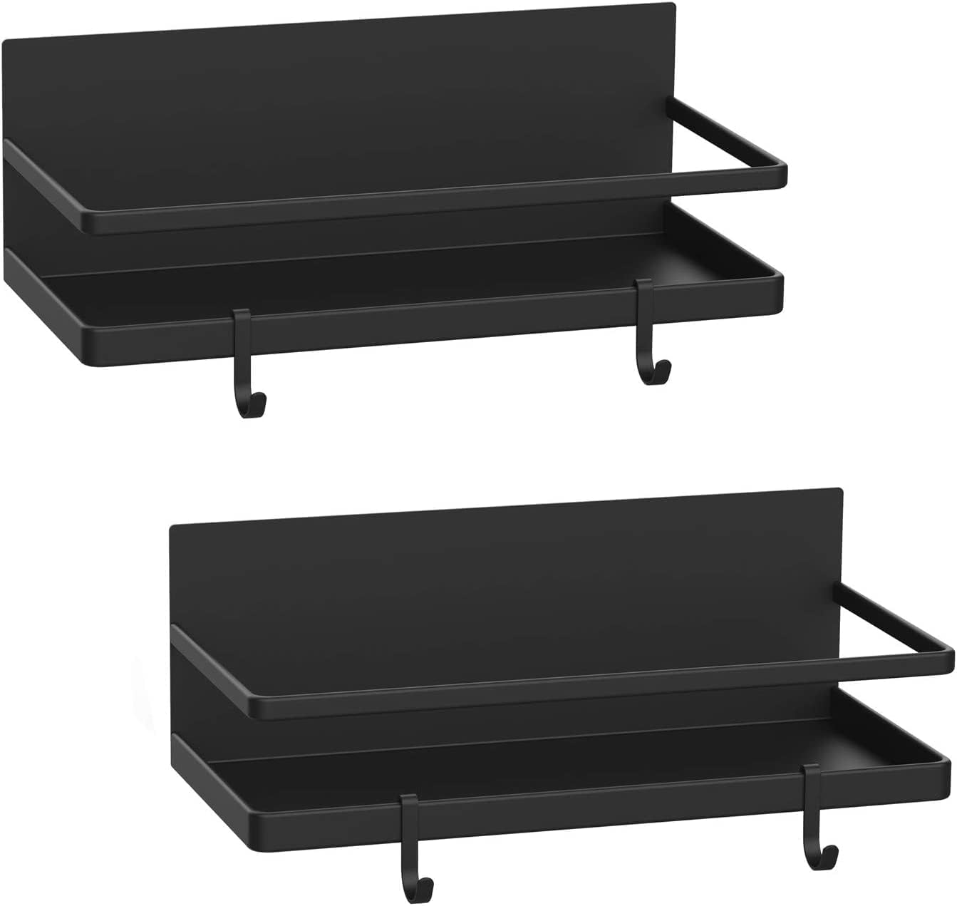 Estante magnético para especias con 4 ganchos metal