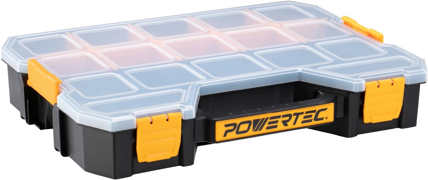 Caja organiz. herramientas apilable 17 compartimentos