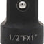 Adaptador enchufe 1/2" F a 1" M acero cromado