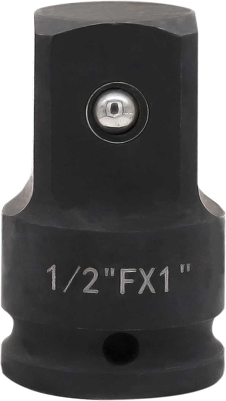 Adaptador enchufe 1/2" F a 1" M acero cromado