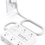 Regleta 18en1 12 salidas CA 6 USB (2 USB-C) 5ft blanco