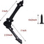 Protector esquina metal decorativo 8 pzas negro