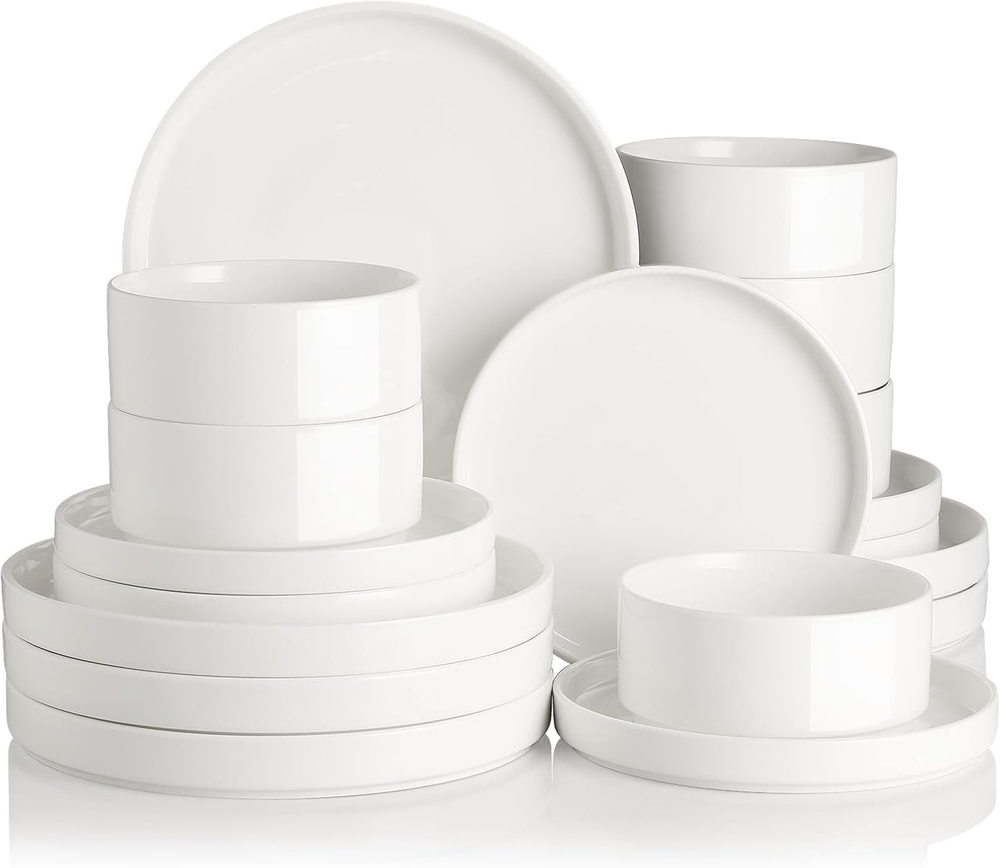 Set 18 Pzas Vajilla Porcelana para 6 Personas