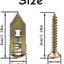Kit 200 anclajes auto perforantes para yeso 0.47x1.18"