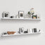 2 Pzas Estante Flotante 72" Color Blanco Madera Moderno