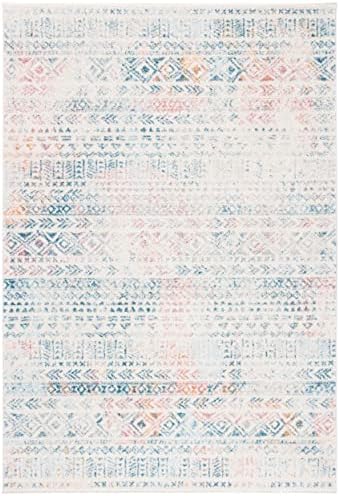 Alfombra decorativa 2x5ft diseño marroquí bohemio envejecido