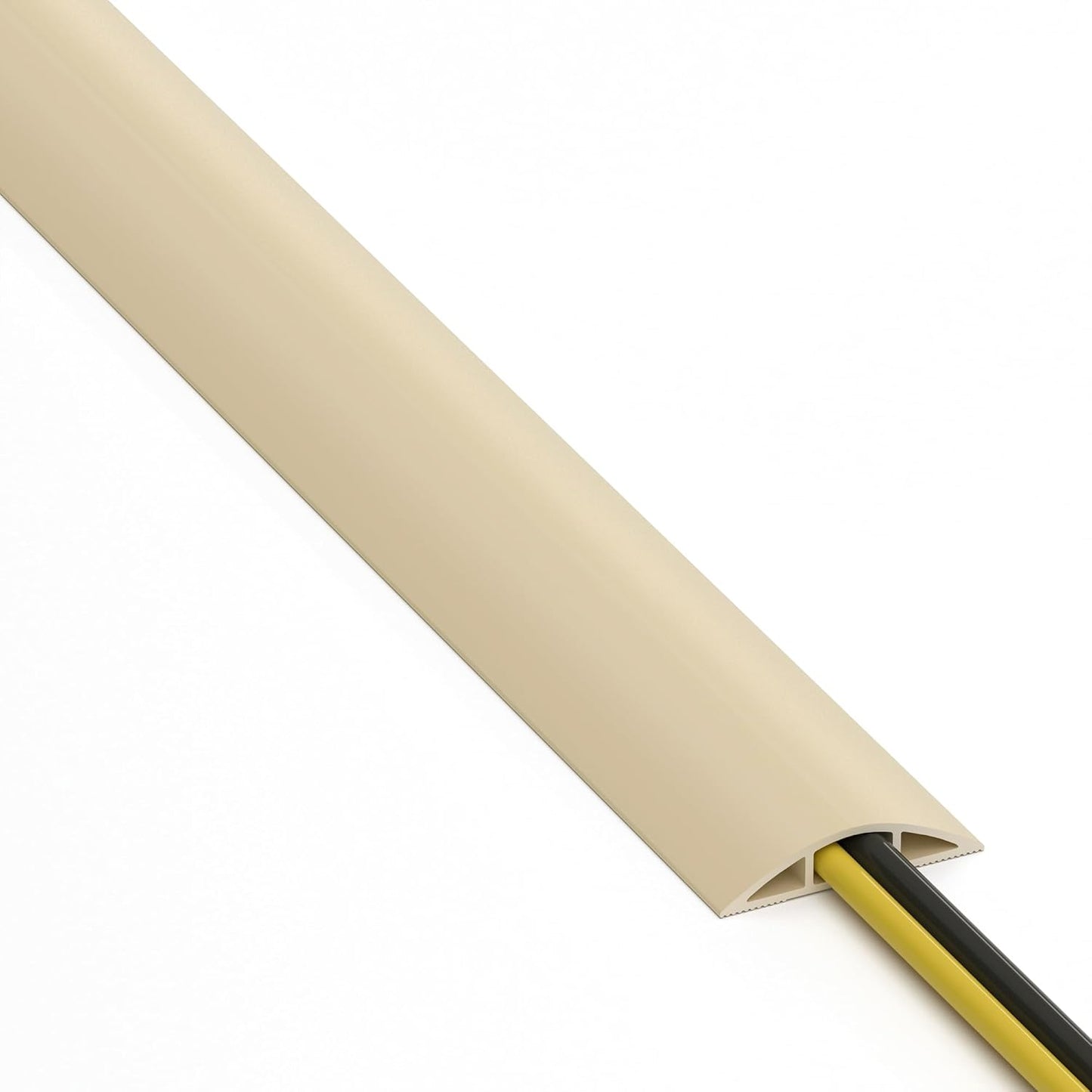 Ocultacables piso 6ft cubiertas PVC suave para cables