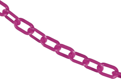 Cadena barrera plástico magenta 1pulg 25ft