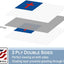 Bandera cruz cristiana 2x3pulg nailon doble cara latón