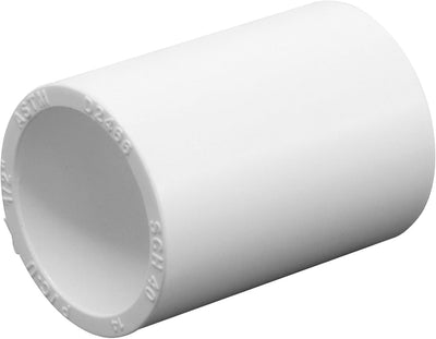 10 Acoplamientos Tubo PVC 1/2pulg Conector Recto Blanco
