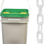Cubo cadena plástico resistente blanco 2" 120 ft