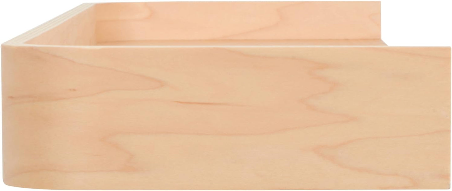 Estante flotante madera 30x8" con labio para baño cocina
