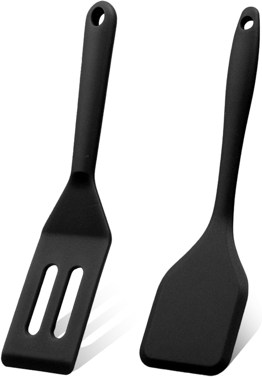 Espátula silicona flexible antiadherente para cocina negro
