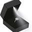 Caja pendientes anillo LED lujo regalo joyas negro