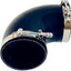 Acoplador codo silicona 90 grados 4" ID 5" negro