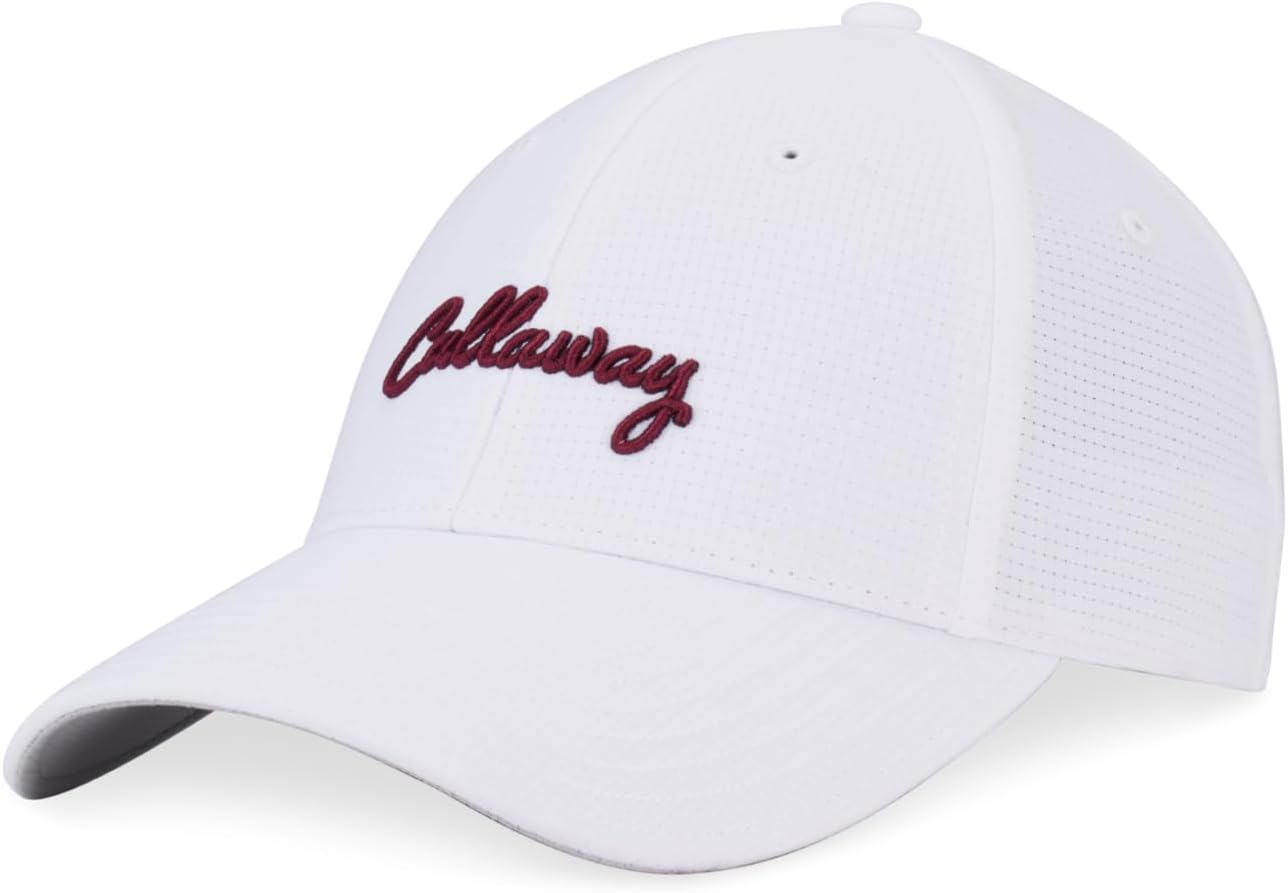 Gorro con imán mujer blanco/rojo ciruela