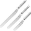 Set 3 Espátulas Tartas 6-10pulg Acero Inox