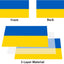 Bandera Ucrania doble cara 3x5ft poliéster 210D latón