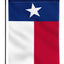Bandera doble cara Texas para jardín resistente 18x