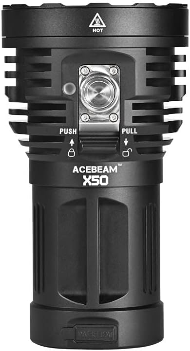 Proyector LED de mano X50 5000K 38000 lúmenes blanco neutro