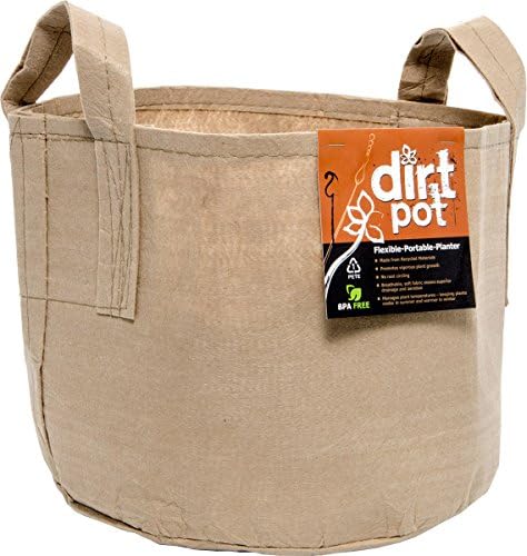 Maceta tela portátil 10gal color tostado
